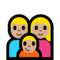 Family - Medium Light emoji on Microsoft